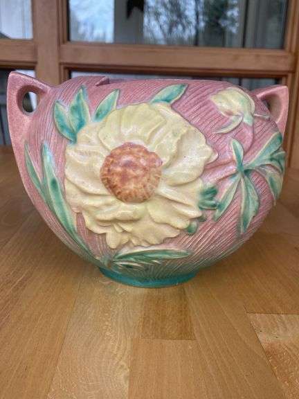 Roseville Peony Rose Bowl – #427-6