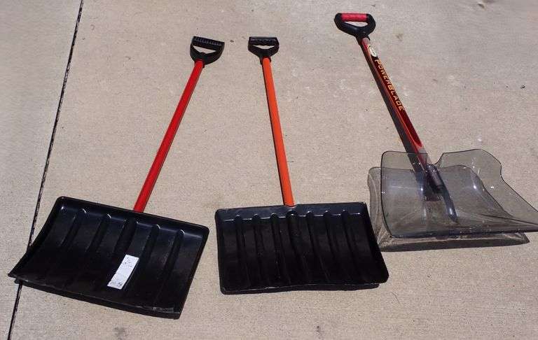 THREE Snow Shovels - Ready for next Winter!