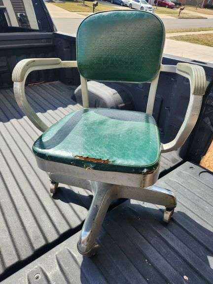 Mid Century Industrial Rolling Office Chair
