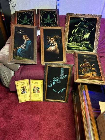 Vintage Black Velvet Art