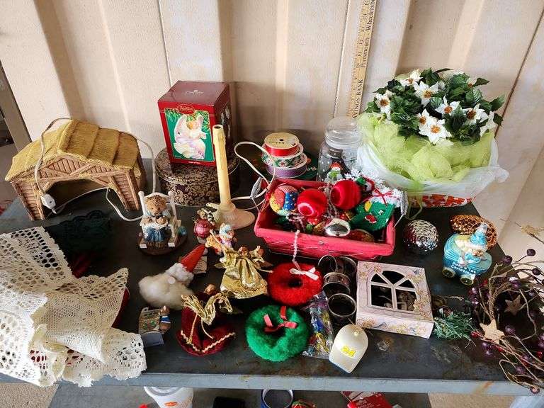 Assorted Christmas Decorations And Ornaments