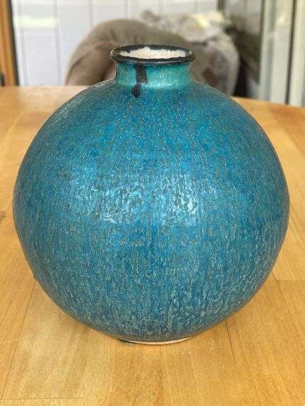Stephen Polchert Studio Pottery Vase – 7" – Signed & Dated 7-65 – MCM