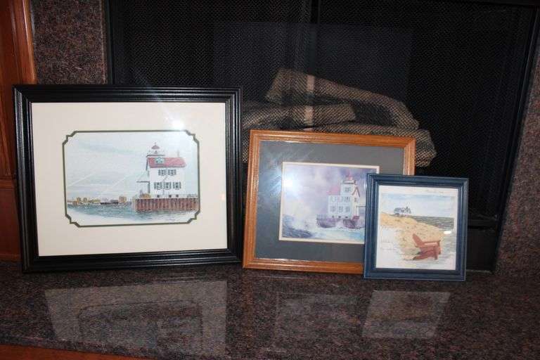 Framed lighthouse Prints - Auction Ohio