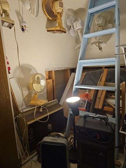 Lot of Fans, Heaters & Window A/C Units
