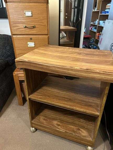 File Cabinet, Lamp Microwave Stand, & End Table