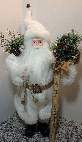 18" Plush Velvet Santa