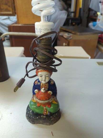 Antique Asian inspired lamp