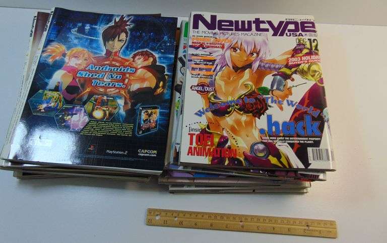 Lot Of (16) "NewType USA" The Moving Pictures Magazine from 2003 & 2004