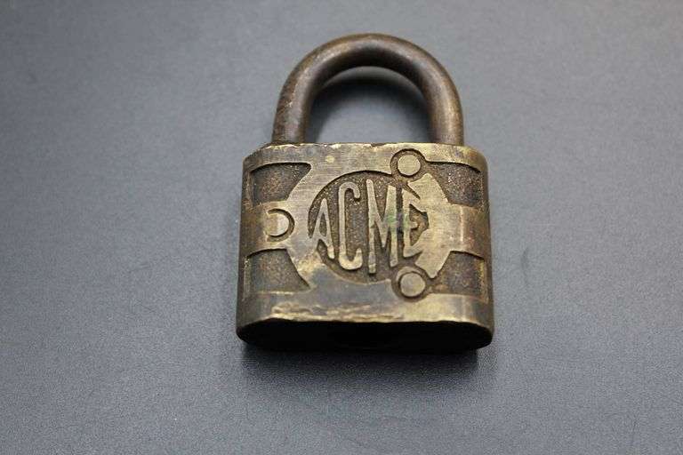 Three Antique Brass and Metal Padlocks with Keys