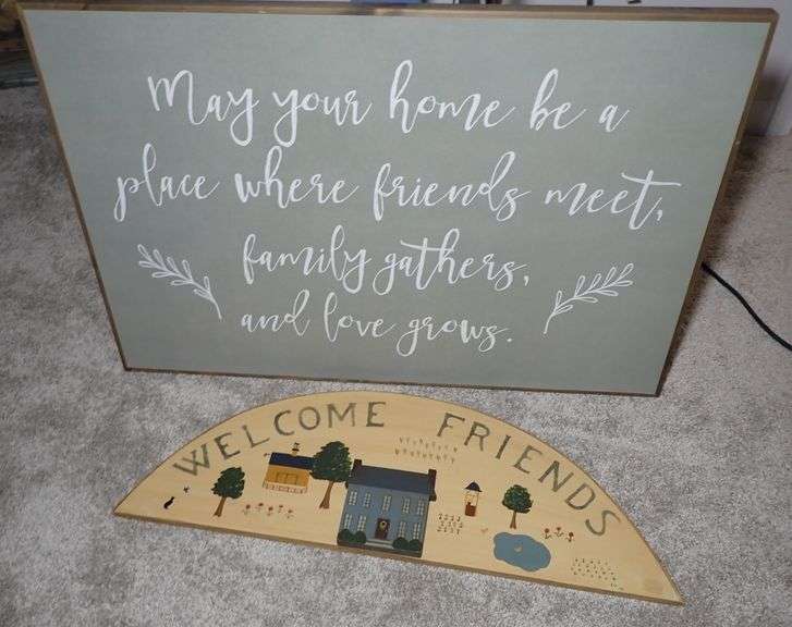 Two Wood Signs for the home