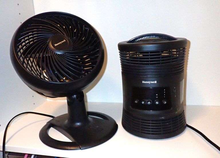 Honeywell 3 speed Oscillating Fan & 360 Digital Surround Fan Forced Heater