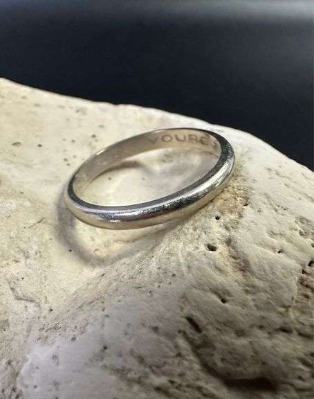 14K White Gold Wedding Band Auction Ohio