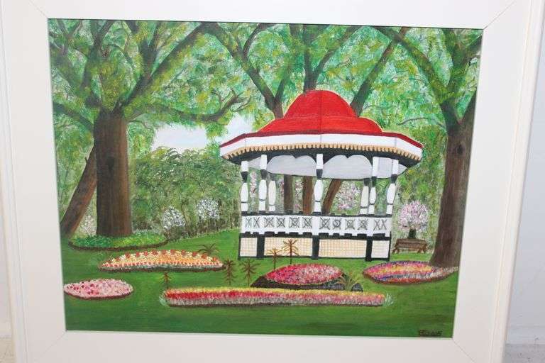 Gazebo Garden Painting