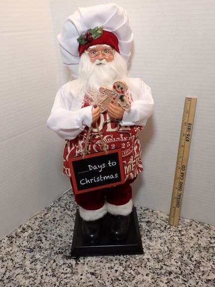 18" Plush Velvet Santa