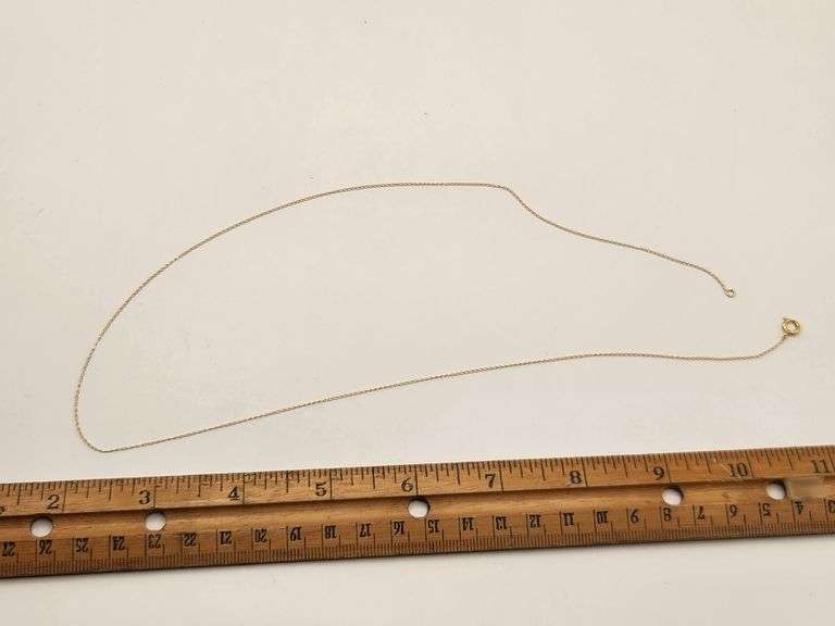 14k GOLD 20" Forzantina Chain Necklace