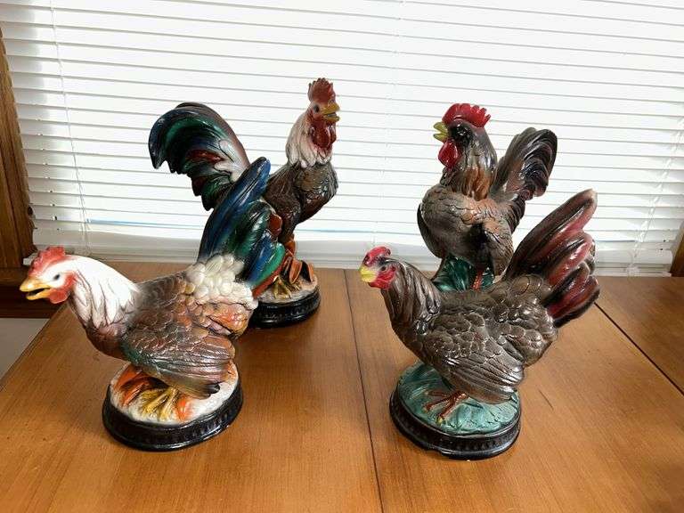 Vintage Ceramic Roosters