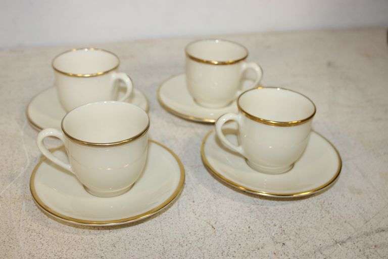 Lenox Demitasse Coffee Cups & Saucers