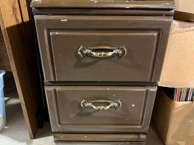 Matching Brown Painted Nightstand