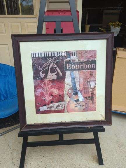 Boubon Artwork and easel