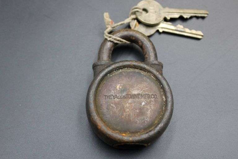 Three Vintage Padlocks: Yale, Taylor, and Clover Lock