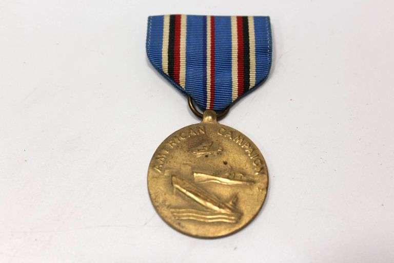 Lot of United States Military Medals and Lapel Pins, WWII Era
