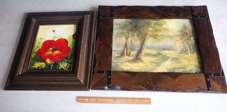Two Framed Signed Original Oil on Canvas Paintings