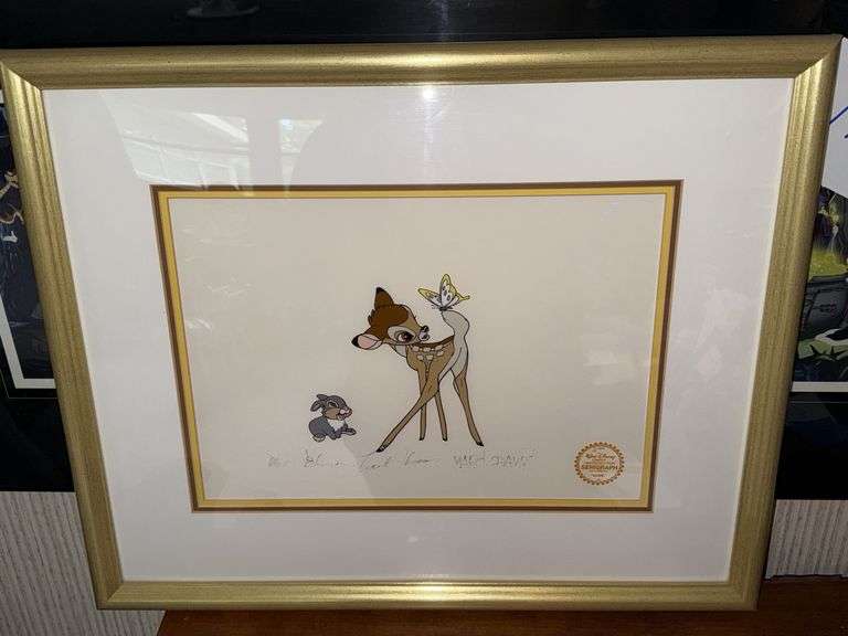 Framed Limited Edition Bambi Serigraph