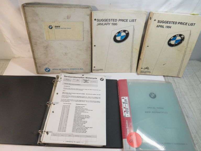 Owners personal collection BMW motorcycle special tools manuals, Pre