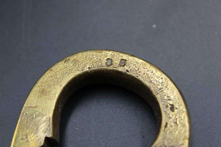 Master Antique Brass Padlock and Key Set with Additional Steel Padlock
