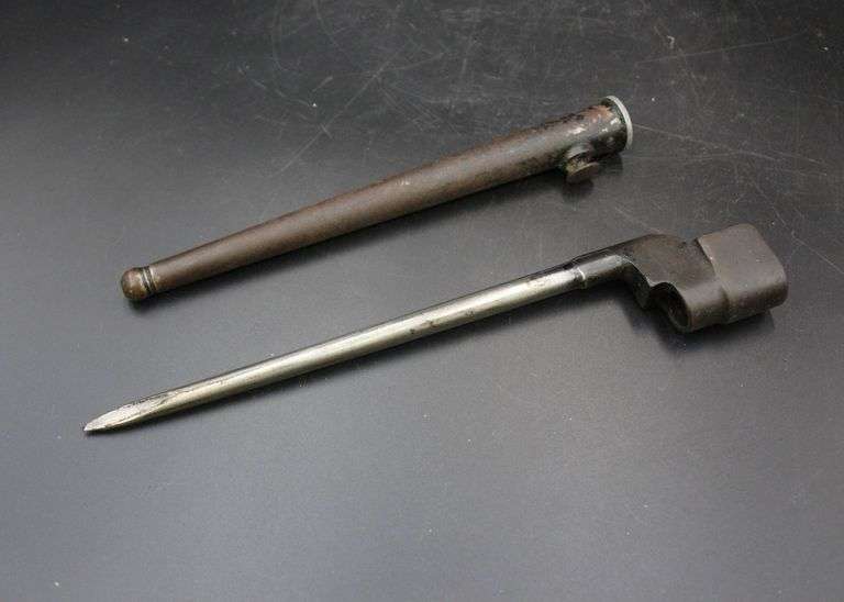 Military Socket Bayonet with Scabbard