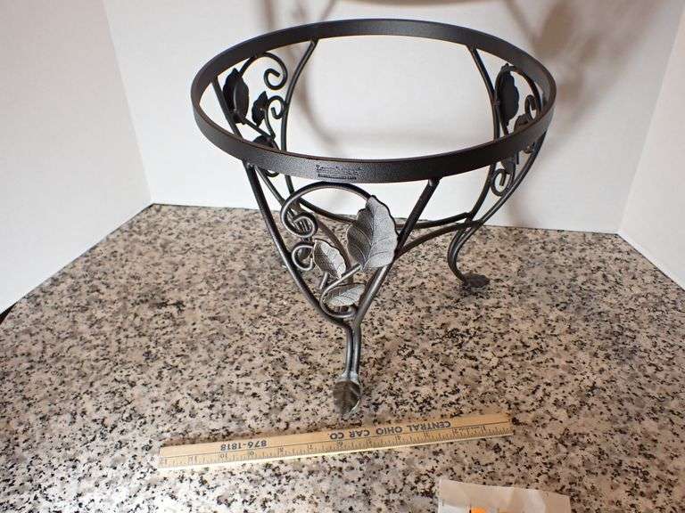 Wrought Iron Longaberger Punch Bowl Stand