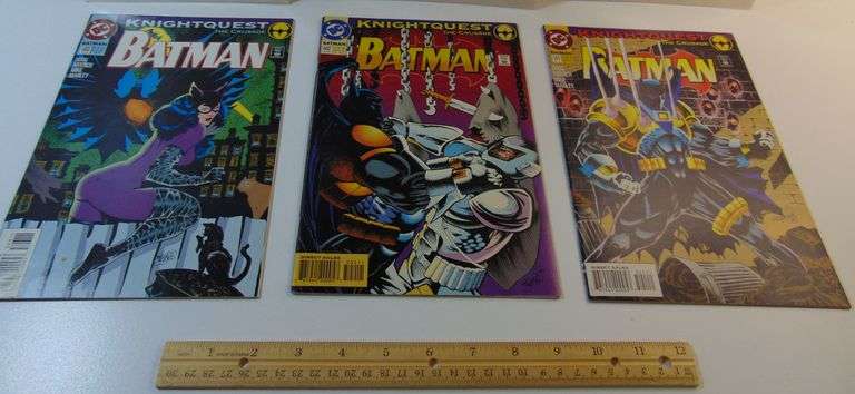 Lot of (3) Knightquest The Crusade Batman Comic Books