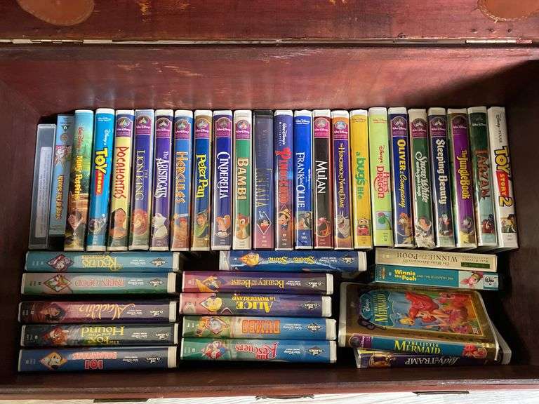 30+ Disney VHS Tapes with Original Cases