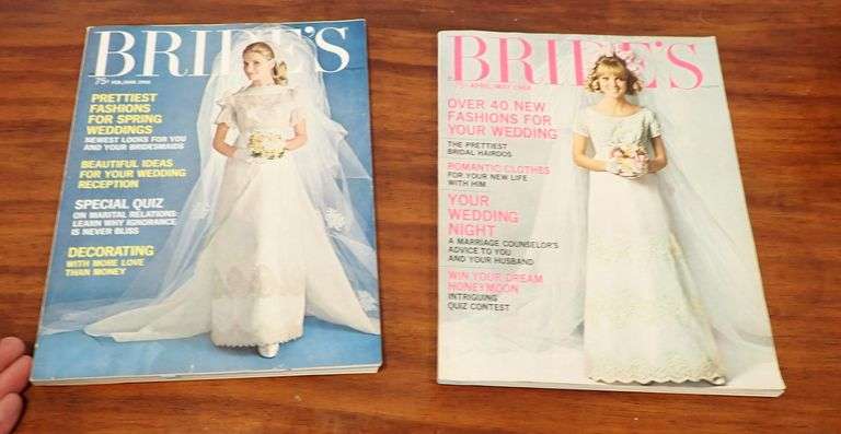 Two magazines from 1968 - BRIDES MAGAZINE