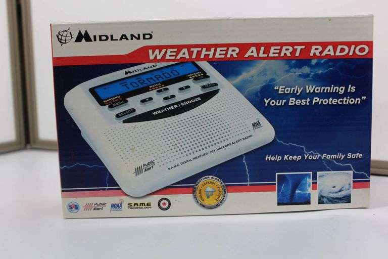 2 Midland Weather Alert Radio with S.A.M.E. Digital Technology
