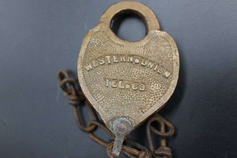 Vintage Padlocks, Including Western Union, Midget Six Lever, and G.T.R.