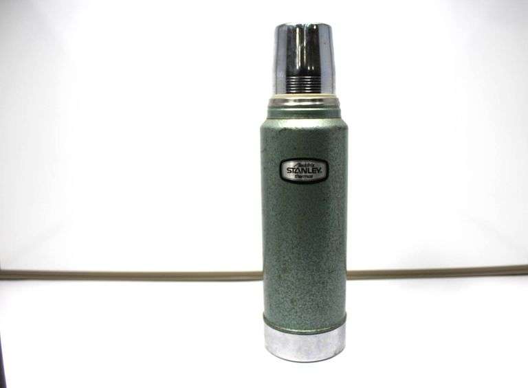Stanley Green Thermos and Glass Flask with Vinyl Cover
