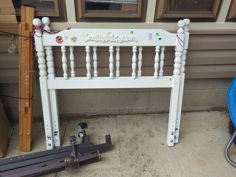White Antique Bed frame