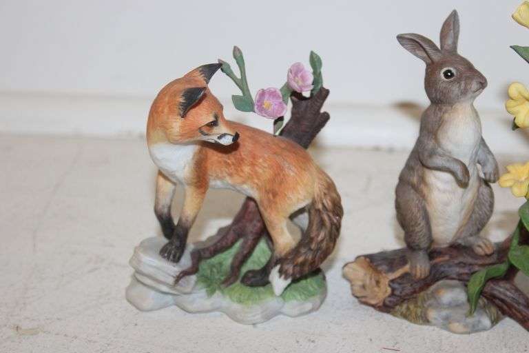 Lenox Red Fox & Eastern Cottontail Rabbit Figures