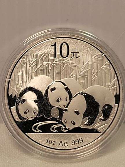 2013 China 10Yn Silver Panda-UNC
