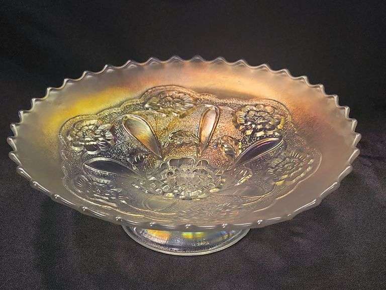 Dugan Double Stem Rose 8” Bowl