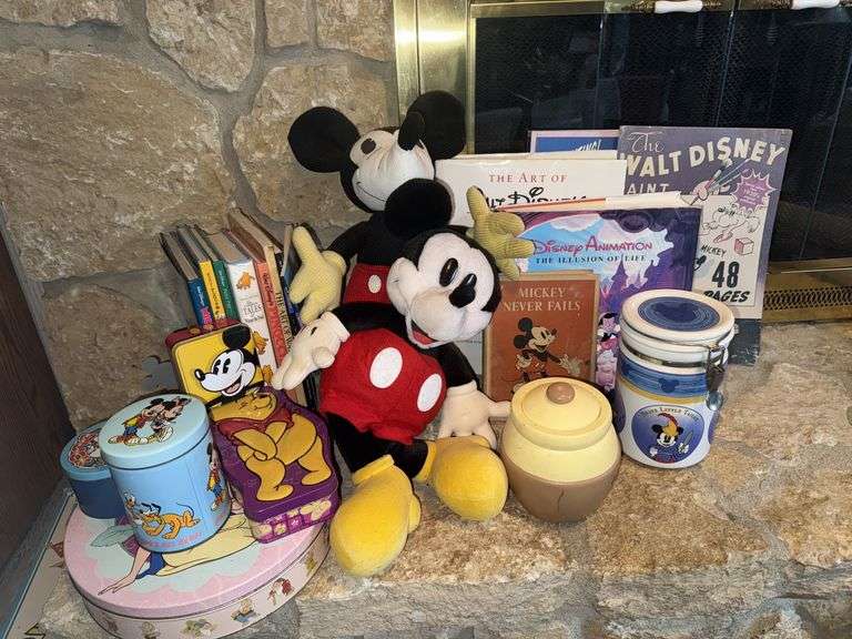 Disney Books, Tins, Stuffed Characters & More