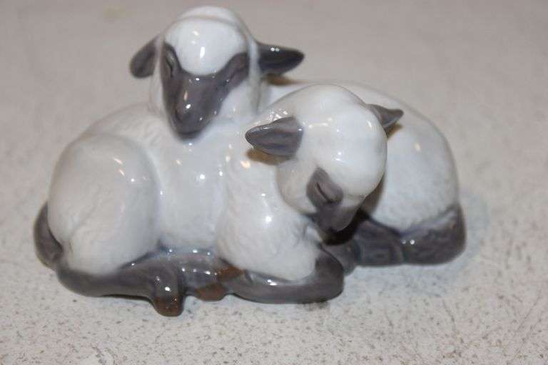 Royal Copenhagen Porcelain Lamb Figures