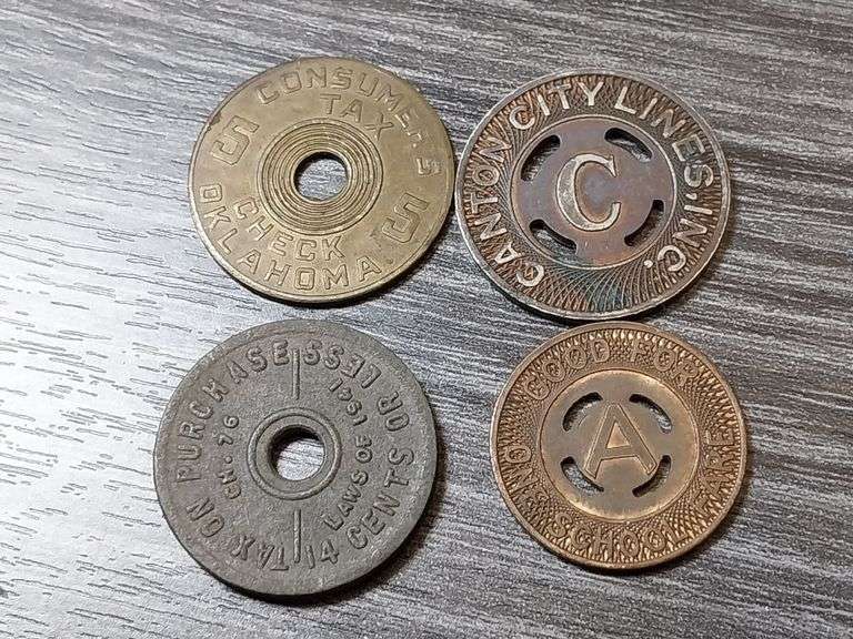 Token Descriptions (Top Left to Bottom Right): - Auction Ohio