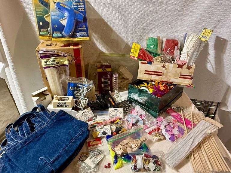 Craft Supplies And New Glue Guns