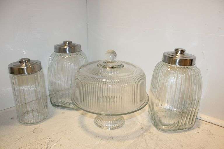 Glass Canisters & Cake Stands