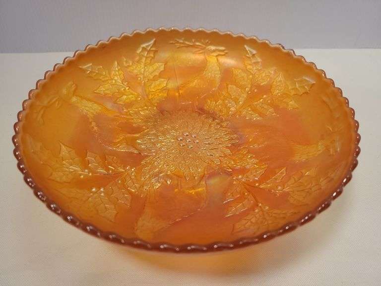 Fenton Stag & Holly Bowl