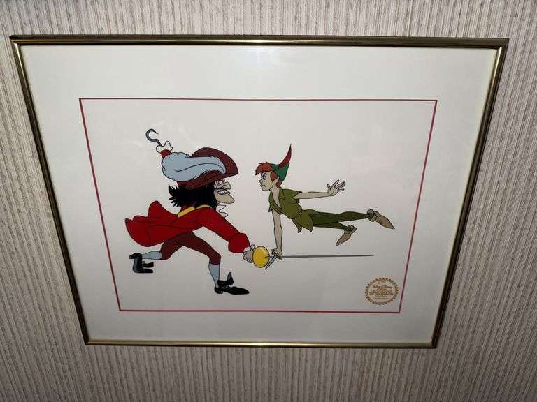 Framed Limited Edition Peter Pan Serigraph