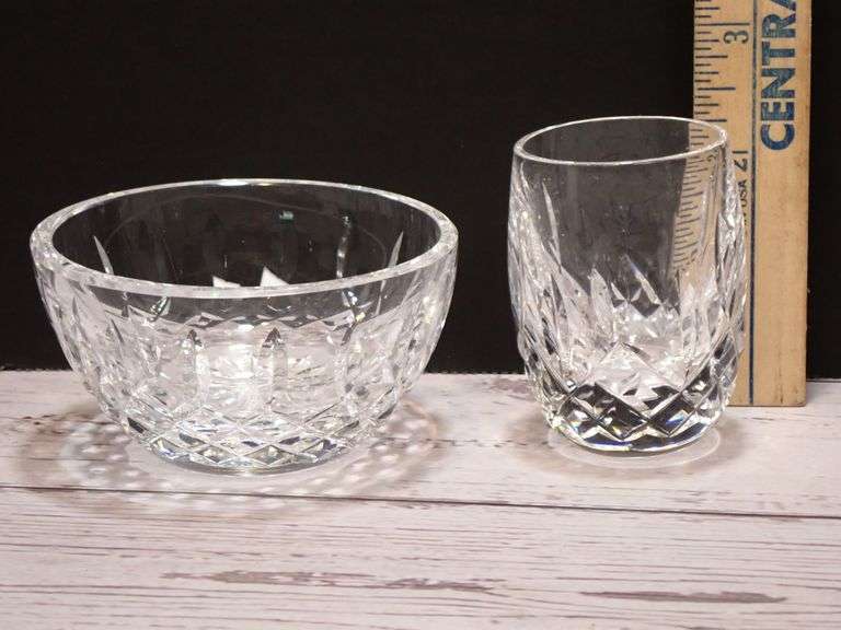 Mini Open Sugar  & Shot Glass (plain base) Lismore by Waterford Crystal