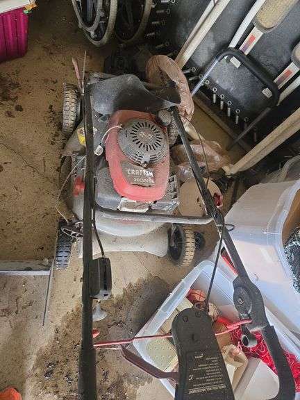 Craftsman push mower with honda engine - Auction Ohio